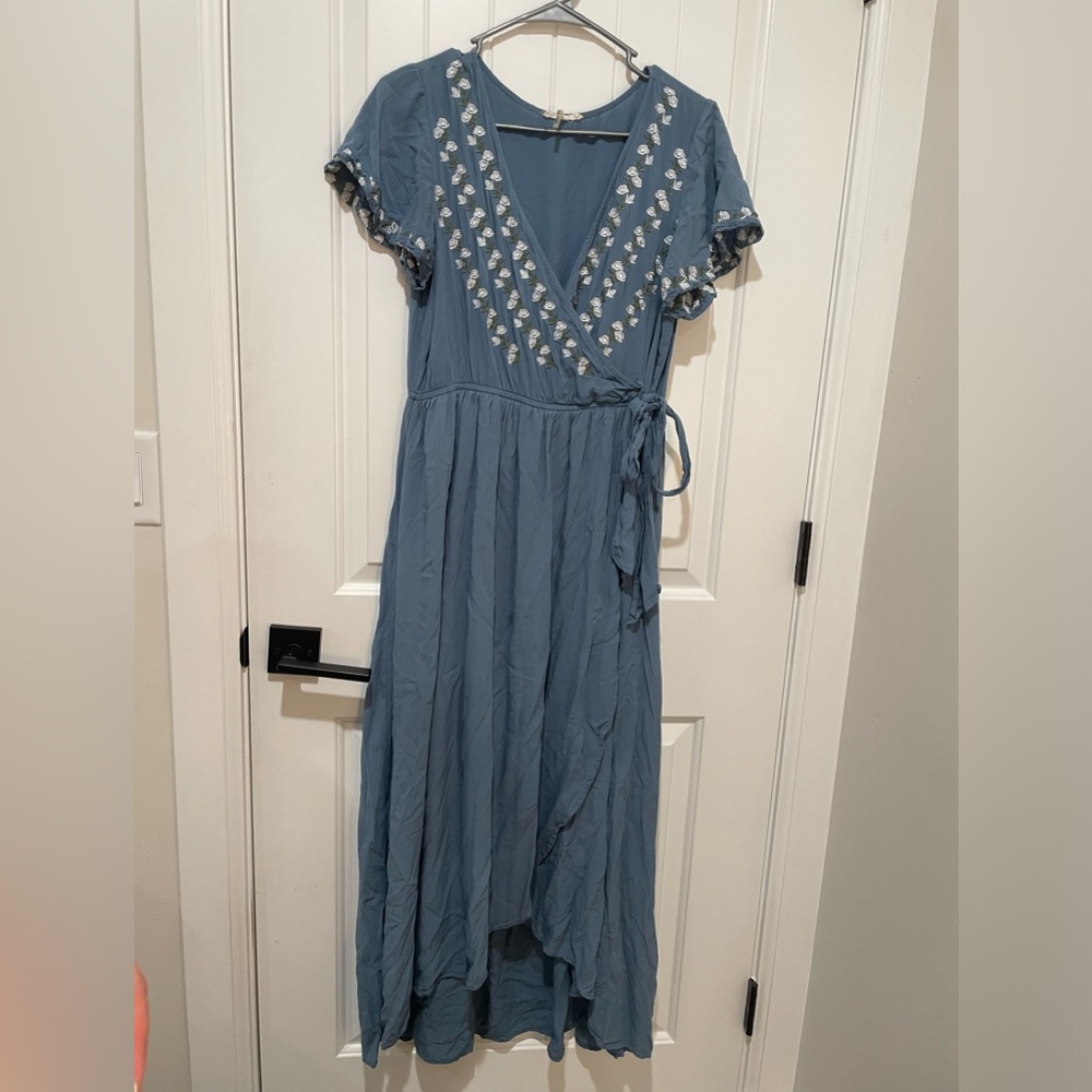 Blue Wrap Dress